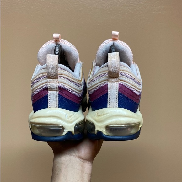 Nike Air Max 97 Crimson Tint/Plum Chalk-Blue Void - Picture 15 of 17